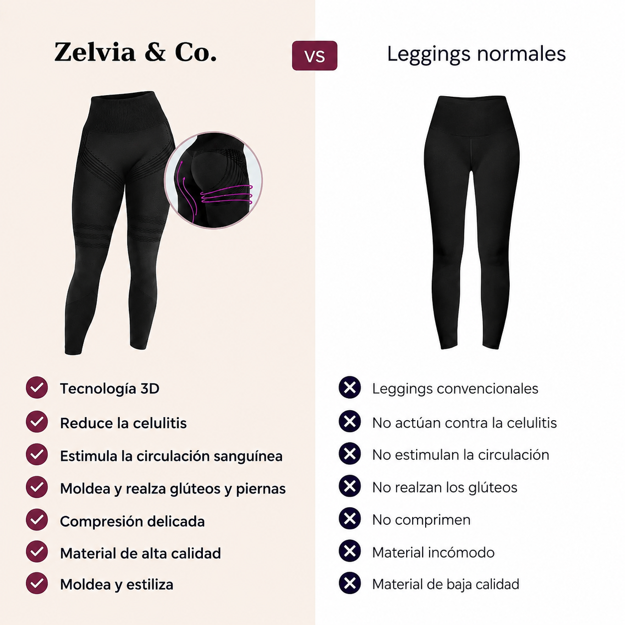 Leggings Moldeadores 3D